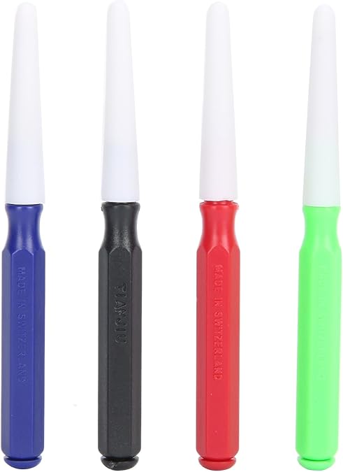 4Pcs Pen Oiler, Plastic Watch Oiler Kit, Portable Watch Oil Pen Kit with Protective Cover, Professional Watches Lubricant Oilers with Carbon Steel Tips for Watchmakers