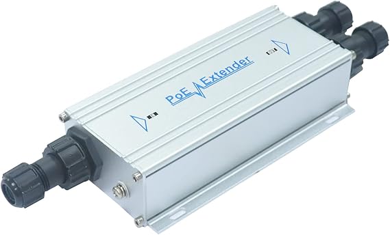 IPX202-BT Outdoor Gigabit POE Extender (90W Input and 85W Output ) with Waterproof Grade IP65 Extends The Range of PoE and Ethernet an Additional 100 Meters
