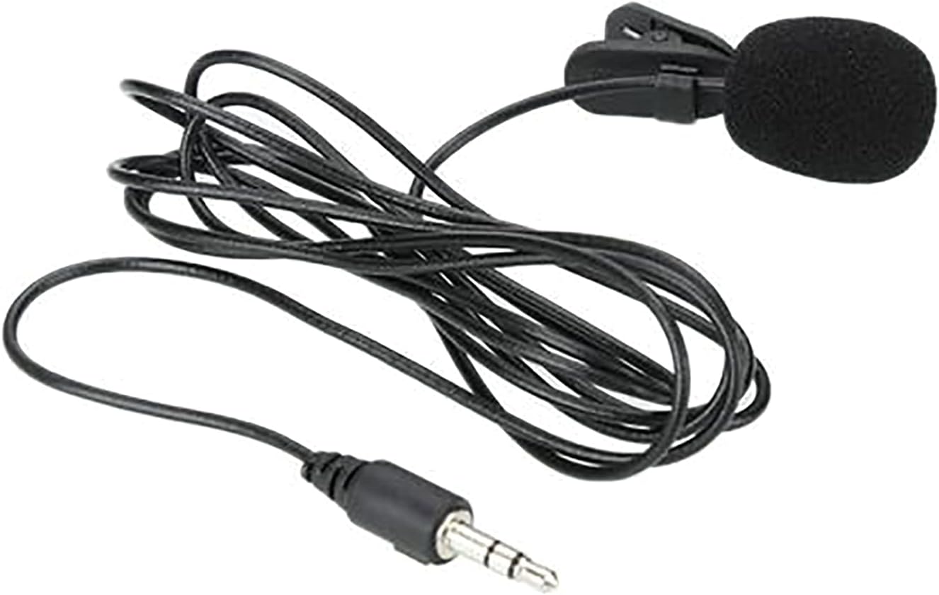 3.5mm Lavalier Microphone Handsfree Collar Clip Microphone for Video Conferencing Lavalier Lapel Microphone Studio Microphone Omnidirectional Microphone Easy Clip On System for PC Laptop
