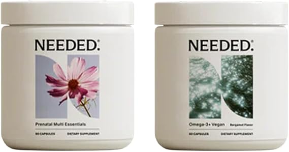Needed. Prenatal Multi Essentials & Vegan Omega-3 Virtual Bundle | Comprehensive Pregnancy & Postpartum Support