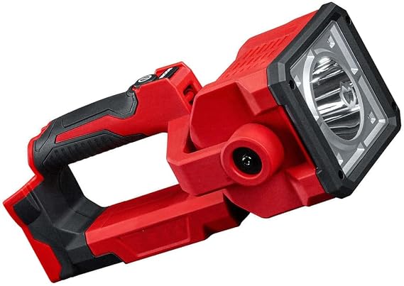 Search Light, for Milwaukee 2354-20 M18 18V LED Cordless Portable Compact Search Light(Size:6.5 x 2.65 x 11.6 in) - Bare Tool, red,black