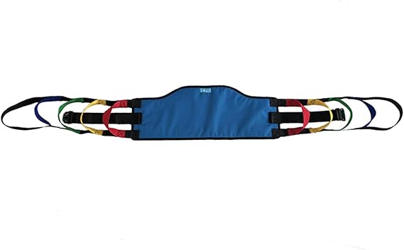 Patient Lift Sling, Belt Standing Aid Elderly People Heavy Duty Transfer Sling, Safe Robust Transfer Belt for Seniors Royal blue,155x26cm