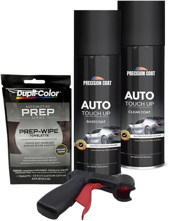 Compatible With 2022 Subaru World Rally Blue (K7X) Factory Matched High Gloss Basecoat Clearcoat Aerosol - Touch Up Paint Kit Includes Trigger & Prep Wipe