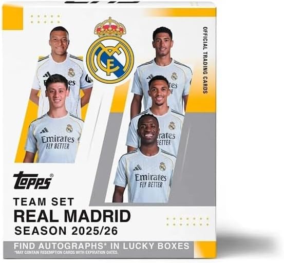 2025-26 Topps Real Madrid Team Set - Box (30 Cards)