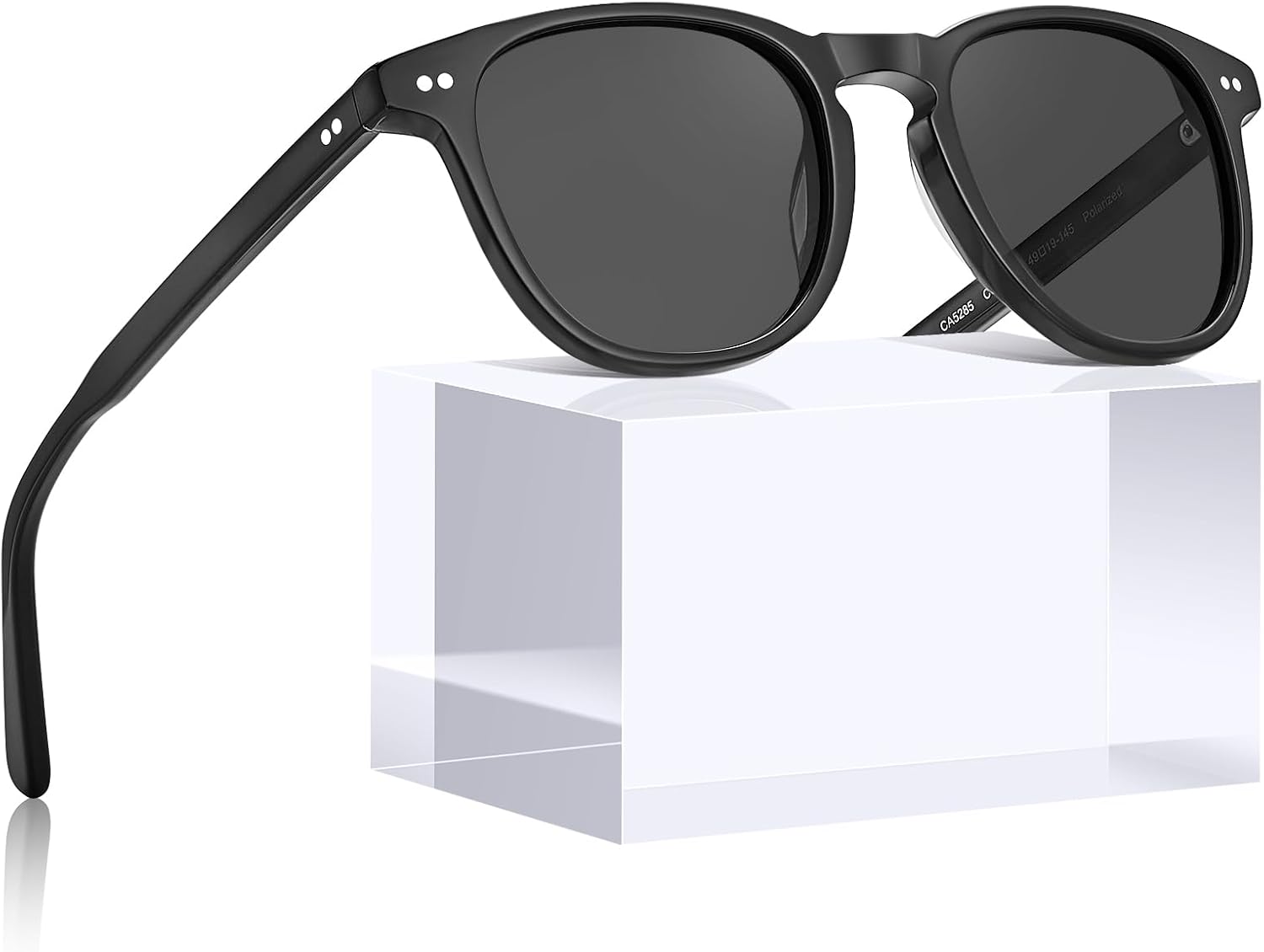 CARFIA Vintage Polarised Sunglasses for Women with Small Face UV Protection Keyhole Style for Driving Outdoors