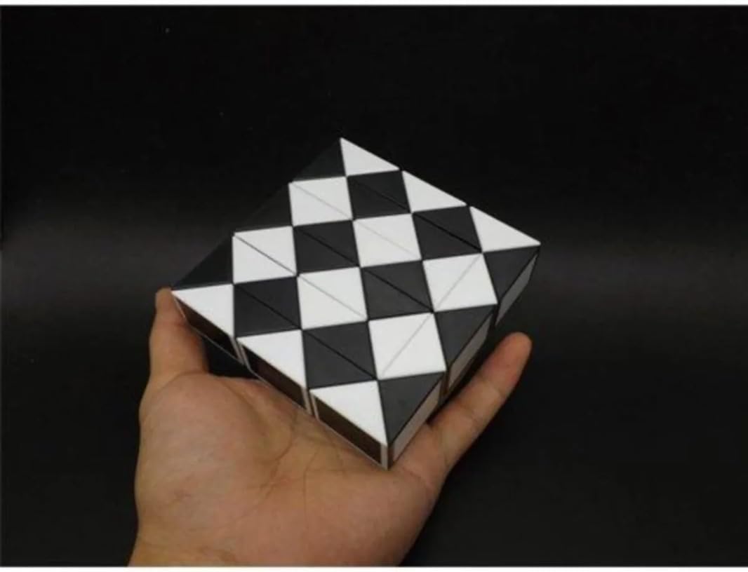 Stress Relief Cool, Strong, Durable, Ergonomic, Trendy, Magic Snake Small Intelligence Cube Black