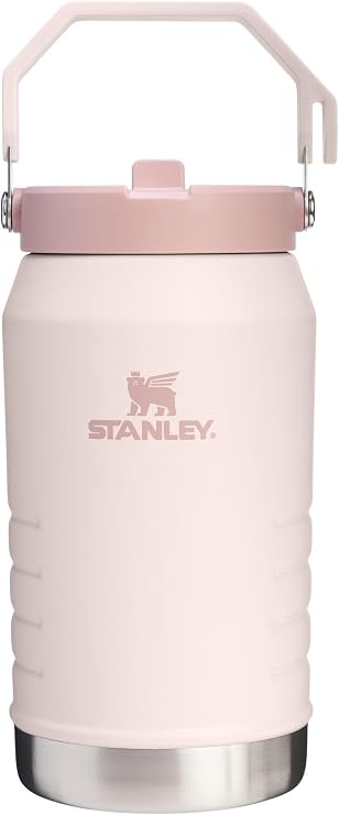 STANLEY IceFlow Flip Straw 2.0 Jug, 64 oz, Rose Quartz