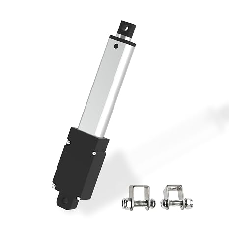 50mm 20N Mini Electric Linear Actuator 2 Inch Linear Motion Actuator 12V Actuators with Brackets for Cabinets, Robotics, Home Automation, Window Opener