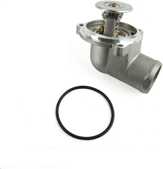 Engine Coolant Thermostat with Outlet and Seal (87 deg. C) OEM WAHLER Compatible With Mercedes