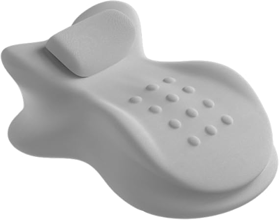 Memory foam prone sleeping pillow, specially designed for people who like to play with mobile phones while lying down, without pressing the chest when sleeping on the stomach Gray