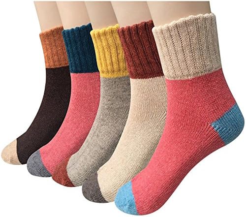 Loritta Wool Socks for Women, Winter Warm Stocking Stuffers Gifts for Women Cabin Crew Hiking Boot Socks