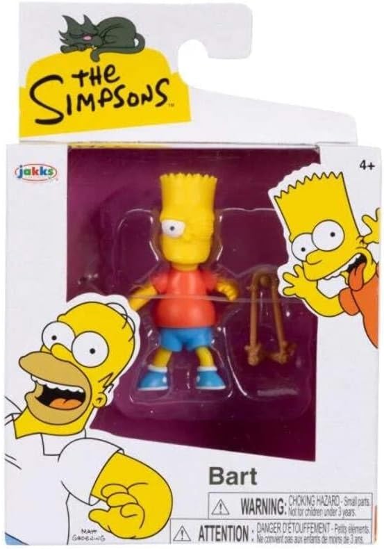 Jakks Pacific The Simpsons 2.5 Inch Winking Bart Simpson Action Figure with Slingshot