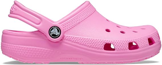 Crocs Unisex-Child Classic Clogs, Taffy Pink, 5 Big Kid