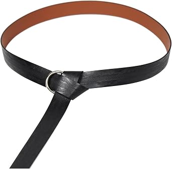Medieval Viking Belts Embossed PU Leather O Ring Renaissance Belt Reenactment Accessory