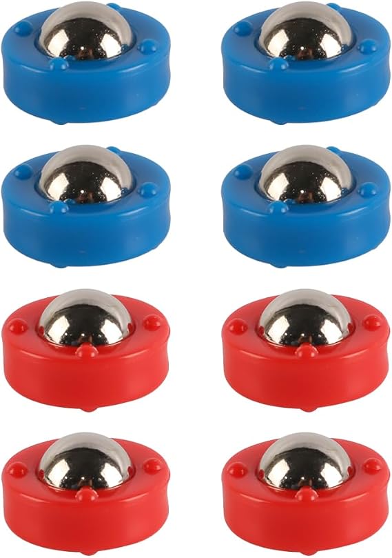Shuffleboard Pucks Rollers Set Replacement Rollers for Desktop Sliding Bead Shuffleboard Games Tabletop Shuffleboard Curling Rink Pucks Accessories