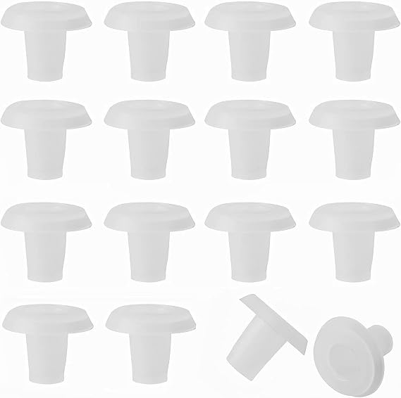 30PCS 0.3 inches Vertical Blinds Bottom Rail Button Plugs Blinds Bottom Rail Ladder Cord Blinds Components Parts Accessory