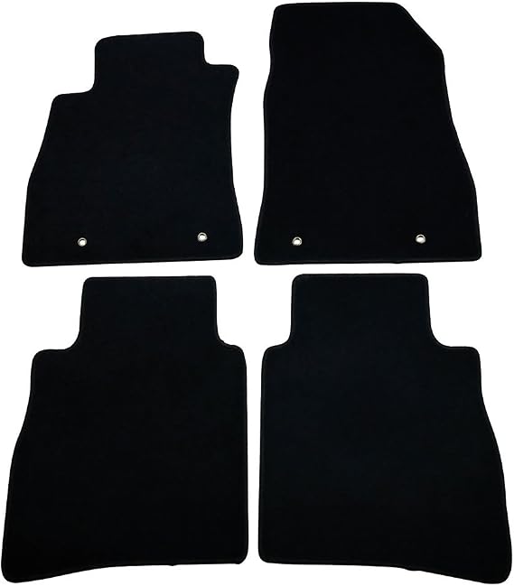 Fit 2013-2019 Nissan Sentra Floor Mats Nylon Black | IKON MOTORSPORTS, Factory Fitment Floor Mats Carpet Front & Rear 4PC Nylon 2014 2015 2016 2017