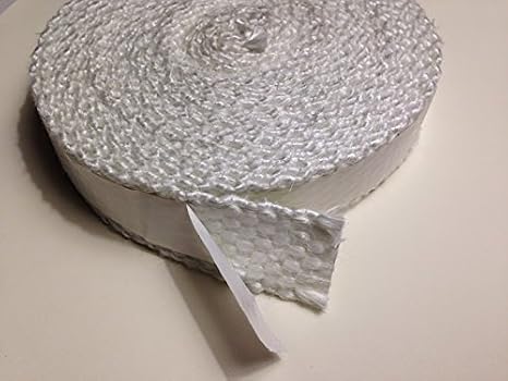 Fiberglass Boiler Tape, Adhesive Backed, 1.5" Wide x 1/8" Thick x 10ft. Roll