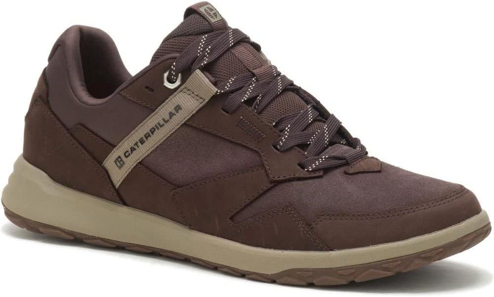 Caterpillar Mens Quest Runner Casual Trainers Tan 10 UK