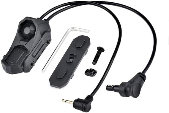 Tactical Dual Wire Button Remote Activation Pressure Switch(2.5+Crane Plug DE)