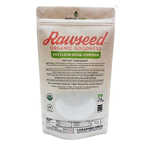 Psyllium Husk Powder Organic Certified 24 oz by Rawseed