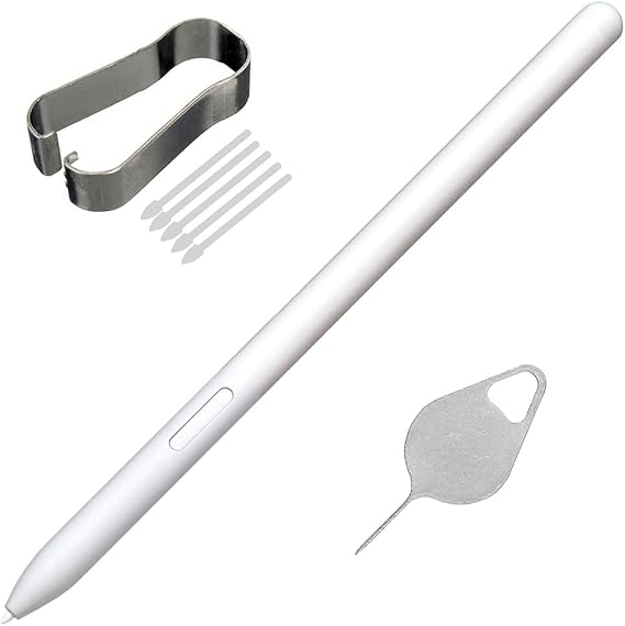 Galaxy Tab S11 Pen Stylus for Samsung Galaxy Tab S10 Ultra S Pen Replacement Touch Pen with Tips Repair Part (White)