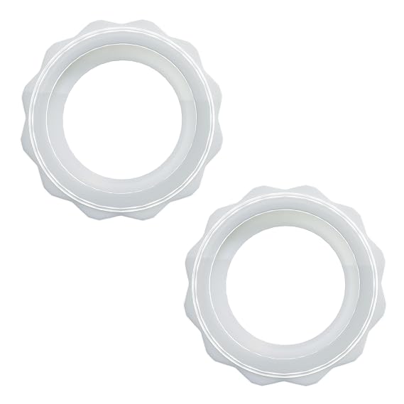 Silicone Rings for Silverette Nursing Cups Soft Medical Grade Silicone Cushions to Secure Nursing Cups, Prevent Slipping & Improve Comfort for Breastfeeding Moms (Petal Shape XL)