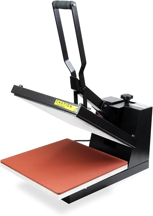 Ricoma iKonix 15x15 Black Flat DTF Heat Press Machine, High Pressure, Ideal for T-Shirts, Hoodies, Bags & More