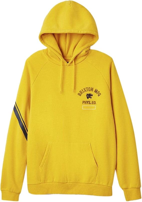 Brixton Mens Phys. Ed. Raglan Hood, Citrus, L