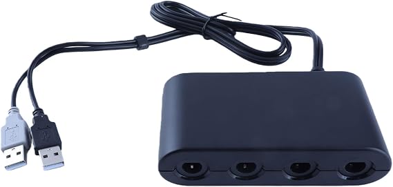 GC Controller Adapter 4 Ports 3 in 1 for, U & PC - Function, Plug and Play