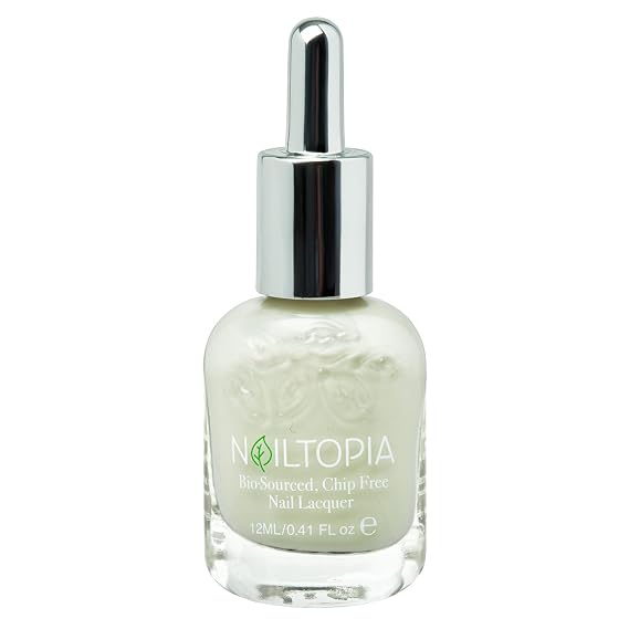 Nailtopia - Plant-Based Chip Free Nail Lacquer - Non Toxic, Bio-Sourced, Long-Lasting, Strengthening Polish - Hold On Tight (Nude With Beige Undertones) - 0.41oz