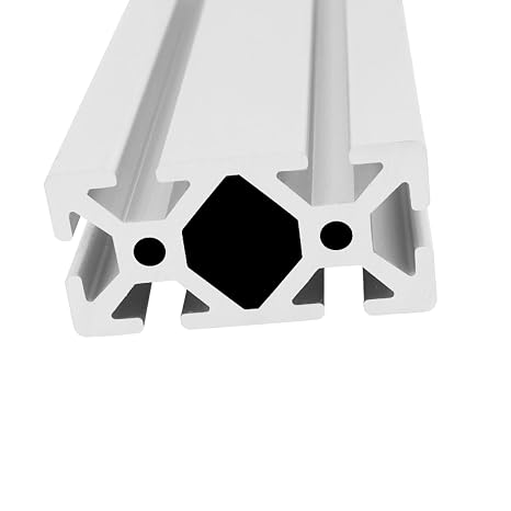 4080 Aluminum Extrusion 6.69 inch / 170mm Heavy Duty Length T Slot Silver 1 Pack, Extruded Aluminum 40mm x 80mm 40 Series T Type Profiles Anodized European Standard Linear Rail Frame