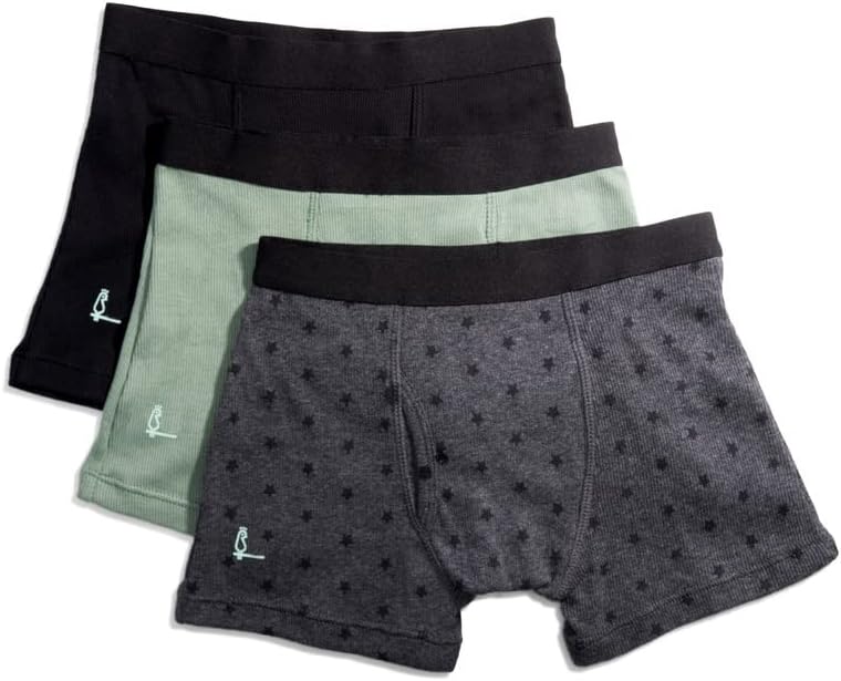 Feathers Boys Cotton Strech Tagless Boxer Briefs Underwear - 3pack
