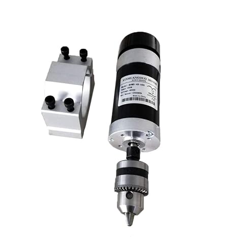 500W Brushless Motor Drill Chuck 48V DC CNC Engraving Milling Air Cooled Spindle Motor Carving and 57mm Clamp DIY Woodworking Machine Tool