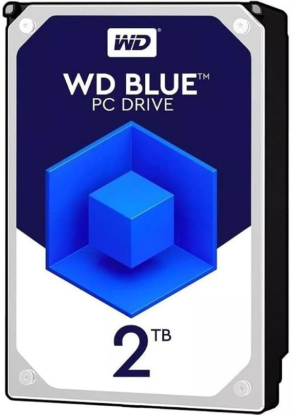 Western Digital 2TB WD Blue PC Internal Hard Drive HDD - 5400 RPM, SATA 6 Gb/s, 256 MB Cache, 3.5" - WD20EZAZ
