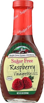 Maple Grove Farms Sugar Free Raspberry Vinaigrette, 8 oz Pack of 3