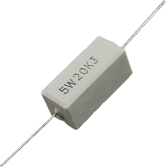 20K Ohm 5% 5W Watt Fixed Cement Power Resistors,10Pcs