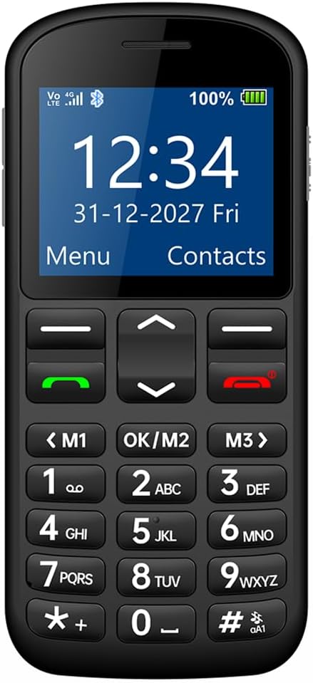 Big Button M Mobile Phone with 2.2 Inch Colour Display
