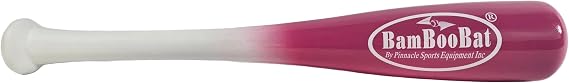 BamBooBat by Pinnacle Sports Equipment INC. 大人用 野球/ソフトボール 18インチ 21インチ 片手トレーニングバット ホワイトハンドル/ピンクバレル 21インチ