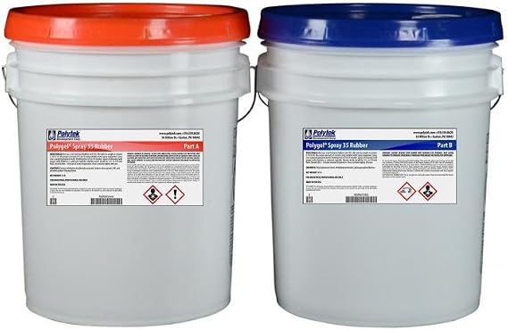 Polytek Polygel Spray 35 Liquid Polyurethane Rubber (80lb Kit)