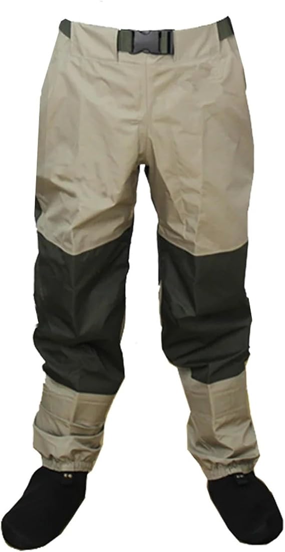 Waders 3 Layer Breathable Waterproof Fly Fishing Waist Waders Stockingfoot High Pant Wader Durable Wading Pants