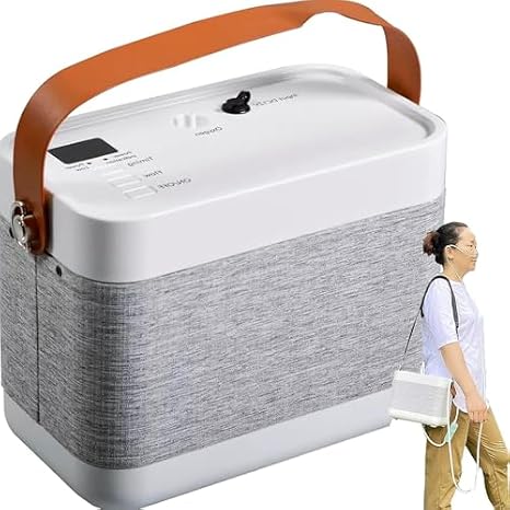 Oxygen Generator Portable Concentrator for Home and Travel Use, 1-3L/min flow rate, Includes Carrying Bag and Time Adjustment, Car Air Purifier