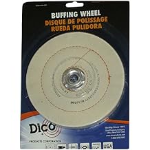 Dico 527-36-6 Cushion Sewn 6-Inch Diameter 1/2-Inch Thick Buffing Wheel
