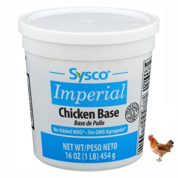 Sysco Imperial Chicken Base | Soup Stew Chowder Dinner | Gluten Free | 16 oz.