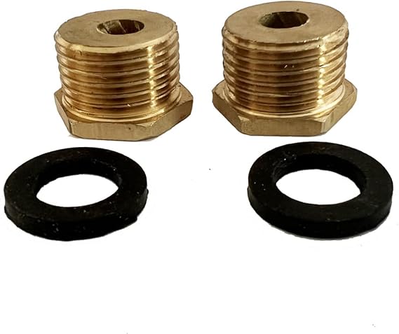 Brass 3/8" Compression Female to G1/2" Male Thread Reducer Adapter for Kitchen Bathroom Faucet Supply Hose and Angle Valve