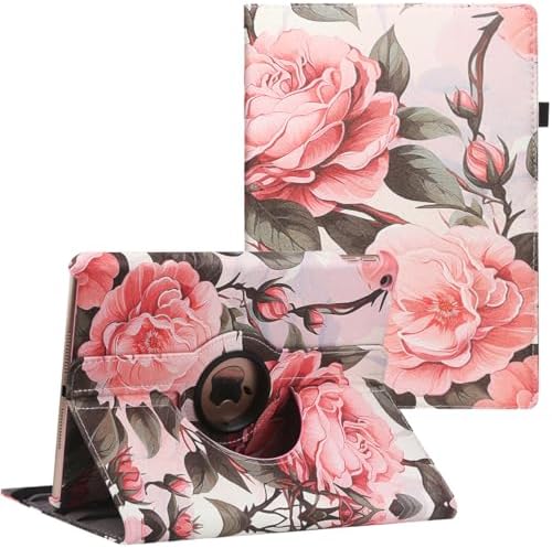 New Case for iPad 9.7 inch 2018 2017 iPad Air 2 Case - 360 Degree Rotating Stand Protective Cover Smart Case with Auto SleepWake for Apple iPad 5th6th Generation Pink Penoy