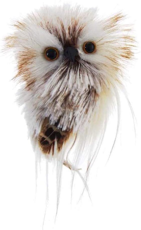 KSA Kurt Adler Owl Ornament Brown and Cream - Style A