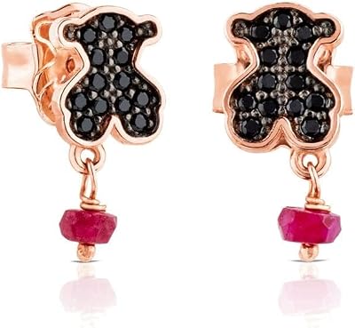 Rose Vermeil Silver Motif Earrings