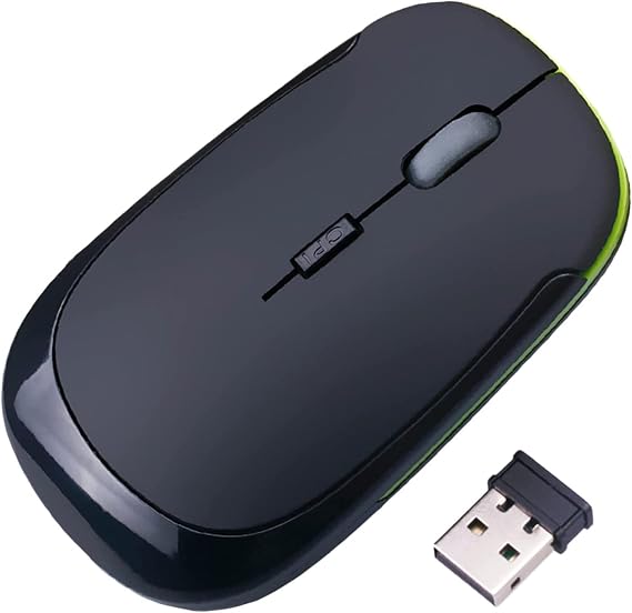 Skyocean Nano 2.4G Wireless Optical Mouse with DPI Switch (Black)