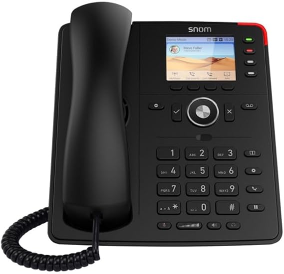 Snom D713 IP Desk Telephone 4 SIP HD Audio Gigabit PoE 00004582